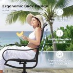 MFSTUDIO 4-Piece Outdoor Dining Set with Swivel Chairs