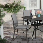 SUNCROWN 7-Piece Outdoor Dining Set with Chairs