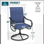 9-Piece Metal Outdoor Dining Set with Swivel Chairs