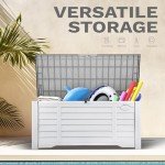 Large 120 Gallon Outdoor Resin Storage Box