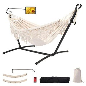 SXSEAGLE Heavy Duty Double Hammock with Stand