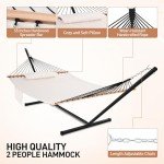 Large Rengue Double Hammock with Stand