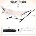 Large Rengue Double Hammock with Stand
