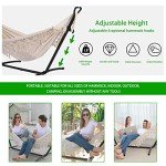SXSEAGLE Heavy Duty Double Hammock with Stand