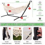 SXSEAGLE Heavy Duty Double Hammock with Stand