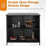 3-Piece Outdoor Bar Set with Stools and Table