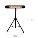 Briza 1500W Infrared Portable Patio Heater