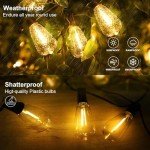 100ft Solar String Lights with Remote & 52 Bulbs