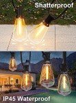 120FT Waterproof Outdoor String Lights with 64 Bulbs