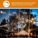 100ft Solar String Lights with Remote & 52 Bulbs