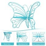 50-Inch Outdoor Butterfly Garden Bench