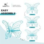 50-Inch Outdoor Butterfly Garden Bench
