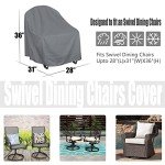 Heavy Duty Outdoor Swivel Lounge Chair Cover
