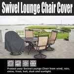 Heavy Duty Outdoor Swivel Lounge Chair Cover