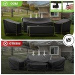 Waterproof 4-Piece Patio Furniture Cover Set