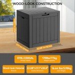 32 Gallon Waterproof Resin Deck Storage Box