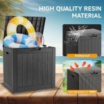 32 Gallon Waterproof Resin Deck Storage Box