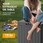 32 Gallon Waterproof Resin Deck Storage Box