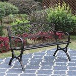 Sophia & William Floral Design Outdoor Bench