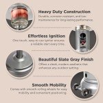 Outdoor Propane Patio Heater with Wheels, 46,000 BTU