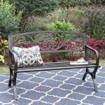 Sophia & William Floral Design Outdoor Bench
