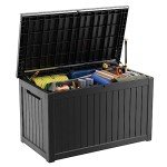 230 Gallon Waterproof Outdoor Storage Deck Box