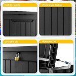 230 Gallon Waterproof Outdoor Storage Deck Box