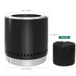 YITAHOME Smokeless Portable Fire Pit for Patio