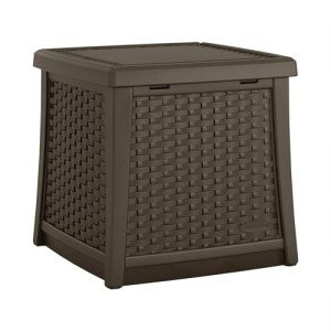 Suncast 13 Gallon Outdoor Storage End Table