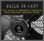 iLiving 18" Weatherproof Variable Speed Wall Fan