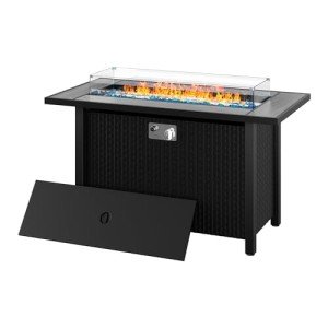 Shintenchi 45" Outdoor Propane Fire Pit Table
