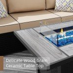 Shintenchi 45" Outdoor Propane Fire Pit Table