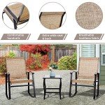Vongrasig 3-Piece Outdoor Rocking Bistro Set