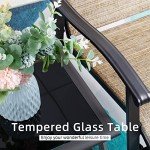 Vongrasig 3-Piece Outdoor Rocking Bistro Set