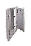 Stainless Steel Double Access BBQ Grill Doors