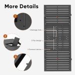 Expandable Aluminum Patio Dining Set for 4-10