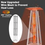 Hykolity 48000 BTU Glass Tube Patio Heater