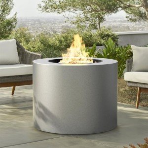 Kinger Home 32-Inch Round Propane Fire Pit