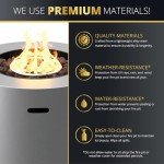 Kinger Home 32-Inch Round Propane Fire Pit