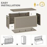 XXL Resin Outdoor Storage Box and Seat