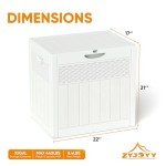 Weatherproof 33 Gallon Outdoor Storage Box
