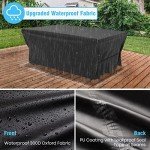 Waterproof Rectangular Patio Furniture Cover with Zipper