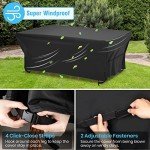 Waterproof Rectangular Patio Furniture Cover with Zipper