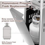 Hykolity 48000 BTU Glass Tube Patio Heater