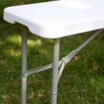 EDEBIBY Folding 6-Foot Resin Bench Set