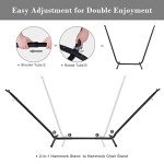 Beige 2-in-1 Convertible Hammock with Stand