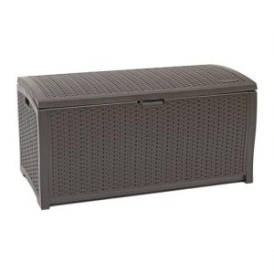 Suncast 99 Gallon Wicker Outdoor Storage Chest