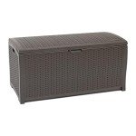 Suncast 99 Gallon Wicker Outdoor Storage Chest