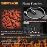 28" Shintenchi Propane Fire Pit Table, 50,000 BTU