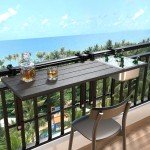GDLF Adjustable Outdoor Bar Table with Ice Bucket